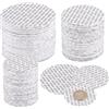 NBEADS 150pz 3 Taglie Guarnizioni Sensibili Alla Pressione, 58/70/89mm Impermeabile Coperchio In Schiuma Fodere Rotonde di Sicurezza per Cosmetici di Plastica Coperchio Del Barattolo di Vetro