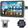 podofo 【2+32G】Podofo 1 Din Autoradio Android con Touchscreen 10，Sterea per auto con Mirror link GPS-Navi Wifi FM/RDS Radio 2 USB MIC+AHD Retrocamera+Cavo RCA Subwoofer