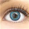 GLAMLENS Lenti a contatto colorate Fresh Blue - azzurre - mensili - con porta lenti a contatto -blu naturali in silicone idrogel - 2 pezzi - DIA 14.5 - senza correzione 0.00 diottrie lente a contatto…