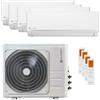 clivet Condizionatore Clivet EZCool quadri split 9000+12000+12000+18000 BTU inverter A++ unità esterna 10.5 kW codice prodotto 89112261/89472265_1/89472270_2/89472264_1