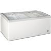 Ristosubito Congelatore statico a pozzetto EKF con vetro curvo inclinato Modello FR568SLC Capacità Lt. 568 Temp.°C. -22 Dim. cm L.160 P.69 H.83