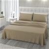 L'ANTICO ARCOLAIO - Completo Lenzuola Una Piazza e Mezza 140x200 Made in Italy, Microfibra Anallergica, Set Lenzuola Francese (1 Lenzuolo Sotto con Angoli, 1 Lenzuolo Sopra, 1 Federa)