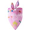 ulafbwur Bavaglino triangolare per animali domestici, vestire le vacanze, attraente, alla moda, per cani, gattino, bandana, regalo di compleanno, rosa, M