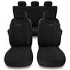 Mossa Coprisedili compatibili con BMW X3 E83, F25, G01, G45 (2003- ) - fodere sedili auto - set coprisedili auto universali - PG-1