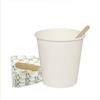Palucart 500 Bicchieri in Carta per Acqua Cappuccino capacità orlo 180ml e tacca 165ml Colore Bianco biodegradabili cartoncino + 500 Palette in Legno di Betulla per mescolare