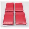 docsmagic.de 4 x 60 Double Mat Red Card Sleeves Small Size 62 x 89 - Rosso - Mini Bustine - YGO