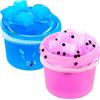 Meanju 2 Colori Slime Fluffy Kit,Slime per Bambini,Gelatina Slime Kit,Kit di Slime fai da te per Bambini,Soft and Stretchy,Giocattolo Antistress Slime per Bambine e Bambini Regalo