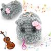 Omagie Hamster Meme Peluche 18cm Sad hamster Hamster Meme Peluche, Giocattoli di Peluche Criceto Triste, stitch che respira hamster meme peluche peluche stitch stitch peluche Triste (Grigio 8cm)