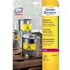 AVERY Etichette permanenti poliestere giallo Avery 99,1x139 mm - 4 et/foglio - per stampanti laser - cf. 20 fogli L6127-20