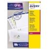 AVERY Etichette bianche per indirizzi AVERY Ultragrip™ 63,5x33,9 mm - 24 et/foglio - stampanti laser - cf. 15 fogli L7159-15 (Conf.5)