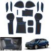 GAFAT Suzuki S-Cross Hybird 2022-2024 2025 Tappetini Antiscivolo, Nuovo Suzuki S-Cross III 2022- Tappetini in Gomma Console Centrale, Porta Bicchieri, Cuciture Porta, Suzuki S-Cross Accessori (Blu)
