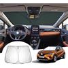 GAFAT [Upgrade] GAFAT Compatibile con Renault Captur 2 1 2013-2025 2026 Parasole per Parabrezza interno, Facelift Captur 2 2025 Accessori Parabrezza Protezione Solare, Raffreddamento, Protezione UV