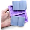 Stampo in Silicone Flessibile composto da Set di 2 Libri 3D 7,5 x 5 cm