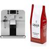 Gaggia Brera Silver, Caffè in Grani o Macinato, RI9305/01, 1400W, Silver, 100% Made in Italy Caffè In Grani Espresso Intenso, 1000 gr