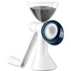 Wintem Macina Semi Manuale con Manovella in Plastica e Vetro Bianco - 20x9,5cm - Ideale per Varie Tipologie Semi - Facile da Pulire e Mantenere - Struttura Ergonomica - Comoda e Resistente