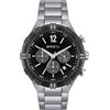 Breil Orologio TW1948 UOMO B RISE quadrante MONO-COLORE NERO movimento CRONOGRAFO QUARZO e BRACCIALE ACCIAIO ARGENTO