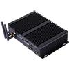 HUNSN Fanless Industrial Computer, IPC, Mini PC, Windows 11 or Linux Ubuntu, I7 1165G7 1185G7, IM03, VGA, HDMI, LAN, 2 x COM, 3 x USB2.0, 4 x USB3.0, Support WOL, 16G RAM, 256G SSD