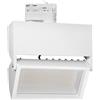 Faro LED 44W Rettangolare Trifase CRI92 CCT Bianco con driver Philips Colore Bianco Variabile CCT