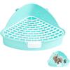 GYWHOOFT Lettiera riutilizzabile per animali domestici,24.8*20.5*10.5CM blu toilette per Animali, Toilette per Animali Domestici di Facile Installazione per Coniglio, Cincillà, Porcellino Scoiattolo