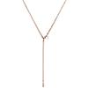 Purelei® Collana da donna pura (oro, argento, oro rosa), in acciaio inox, resistente all'acqua con ciondolo, lunghezza massima 60 cm regolabile