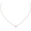 ChicSilver Collana Donna in Argento Sterling 925, Cindolo Stella Stellina Piccolo Delicato, Collana Amicizia, Catena Clavicolare, Oro Rosa - Regalo Perfetto