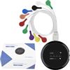 Doctorpoint Sistema Di Monitoraggio Portatile Ecg Holter M12 - 12 Derivazioni - Ricaricabile A Batteria