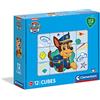Clementoni - 45008 - Paw Patrol, puzzle cubi bambini 3 anni - cubi da 12 pezzi - Play For Future, materiali 100% riciclati - Made in Italy, puzzle bambini, puzzle cartoni animati