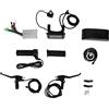 SPYMINNPOO Controller Motore Ebike, Controller Bicicletta 15A 36V 48V 250W con Display S900 Kit Controller Bici Elettrica Acceleratore a Pollice