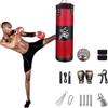 HEYOUTH Sacco Da Boxe Da Muro,15PCS Set di sacchi da boxe da appendere,non riempiti,pesanti sacco boxe set da boxe con fasce Rotazione a 360°per Muay Thai