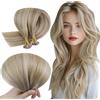RUNATURE Extension Cheratina Capelli Castano Bionda 30cm 40g 50s #8P24 | Extension Capelli Veri Cheratina Castano Chiaro con Riflessi Biondo Medio,Invisibile,Fusione A Caldo