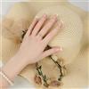 Tcwuzick 1 attrezzo per la pratica delle nail art trainer, mano sinistra, flessibile, per manicure, pratica protesi, mano per unghie (Mano destra chiara)