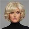 AIYLMZ parrucca Bionde da Donna con Parte Laterale Riccia Corta a Strati Ricce Naturali Soffici Piene Capelli con Frangia Corta (Oro Misto)