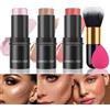MKNZOME 3PCS Contouring Viso Stick Blush Stick Highlight Stick, Bastone Contorno Illuminante Viso Make Up Bronzer Stick Set, Correttore Ombretto Multifunzione, Regalo per le Donne