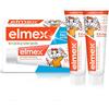 elmex Dentifricio per bambini 2-6 anni 2 x 50 ml - pulizia dei denti adatta ai bambini per una protezione efficace della carie - con fluoruro di ammina per un triplo meccanismo di protezione