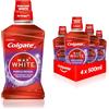 Colgate Boccale Max White Purple Reveal, 4 x 500 ml, il nostro potere viola per denti più bianchi, senza alcool