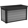 Keter Denali 100 - Contenitore per cuscini, 380 l, colore: Grigio