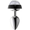 ModexO Plug anale Controllo vocale LED Butt Plug Plug anale in metallo Luce Per Coppie Perline anali luminose Tappo Buttplug Coda Bdsm Giocattoli erotici del sesso