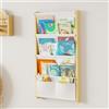 DUHARS Libreria Per Bambini a Parete a Libreria 4 Ripiani, Libreria Montessoriana Per Bambini, Libreria Da Parete Bambini, Libreria Bambini, Mensole Libreria Da Parete, Apply Cameretta Bambino