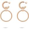 Liebeskind Berlin LJ-1623-E-51 - Orecchini a cerchio in acciaio INOX IP oro rosa, 5,1 cm, Acciaio inossidabile, Nessuna pietra preziosa