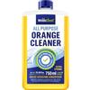WoldoClean Titolo WoldoClean Detergente all'Arancia Concentrato 750ml - Olio di Arancia & Sgrassatore Forte, Rimuove Colla, Resina, Gomma & Etichette, Universale per Cucina