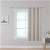 Upcortinassi Tenda ignifuga resistente alla fiamma, oscurante, per scuola, aula, dormitorio, casa di cura, beige chiaro, 132 x 160 cm, 1 pannello