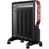 Svan Radiador mica Eléctrico Bajo Consumo Rojo SCRM2000R. 2000W, 2 Niveles de potencia, Termostato Regulable, Calefacción por Placa mica, Sensor Antivuelco