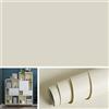 Livelynine Carta da Parati Adesiva Muro Colore Beige 40CMx5M Lavabile Carta Adesiva per Mobili Opaca Beige Cucina Armadio Cassetti Pellicola Adesive per Mobili Rivestimento Parete Camera Letto