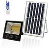 Vicyol S&D Proiettore a LED Solare, Luce Solare per Esterni da 100 W, Illuminazione di Sicurezza IP67 Luce 4000K, Faretto a 353 LED con Pannello Solare per patio, Giardino, Garage. 8 Ah. Impermeabile.