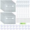 BUYGOO Set di Fissaggio da Appendere 14PZ Appendiabiti Adesivi per Immagini 2,5kg Appendiabiti Autoadesivo per Quadri senza Fori Supporti per Quadri e Specchi Supporto per Specchio da Parete