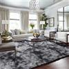 Cinknots Area Rugs Tappeto soffice Soggiorno moderno Camera da letto Baby Nursery Dormitorio Morbido Tappeto antiscivolo Grande (Nero Grigio, 250x300cm)