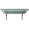 Glaszentrum Hagen Wagner, tettoia di vetro per porta balcone, copertura per porta d'ingresso, vetro VSG consupporto in acciaio inox