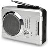 Caymuller Lettore Cassette Tape Portatile,Walkman Cassette Radio con AM/FM e Registratore vocale, 3.5mm Auricolari, Mangianastri