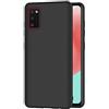 AICEK Cover Compatible Samsung Galaxy A41 Cover Samsung A41 Nero Silicone Case Molle di TPU Sottile Custodia per Galaxy A41 (6.1 Pollici)