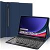 IVEOPPE Tastiera per Samsung Galaxy Tab S10 Plus/S9 FE Plus /S9 Plus12.4, Cover Keyboard Italiano Bluetooth Retroilluminata Rimovibile, Blu Scuro